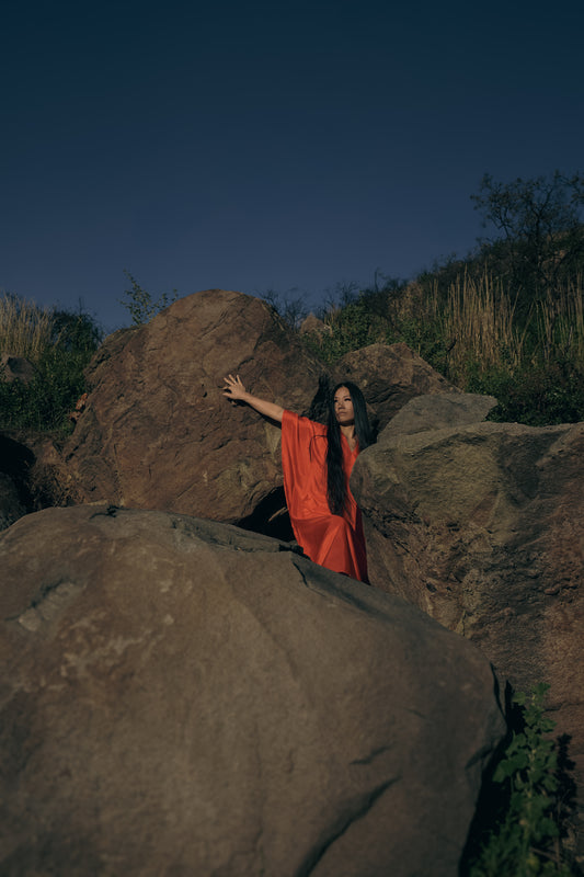 Ruby Dress for the Ceremony of Life